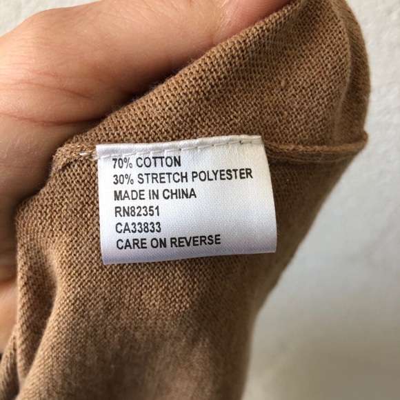 ShuShu tan high neck sweater dress sz: L - Picture 4 of 6